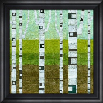 Framed Summer Birches Print