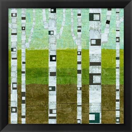 Framed Summer Birches Print