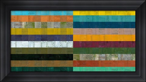 Framed Wooden Abstract VIII Print
