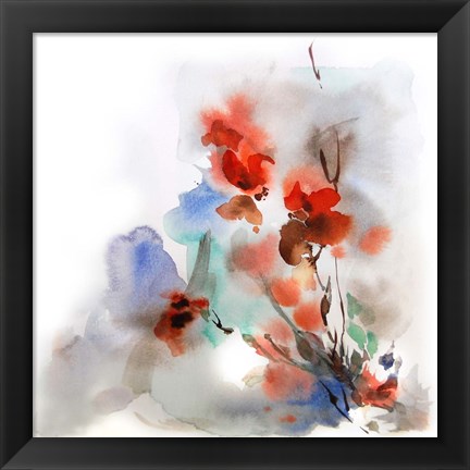 Framed Fall Flowers Print