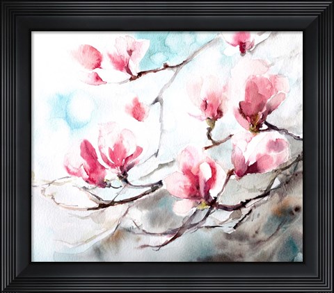 Framed Magnolia, Spring Print