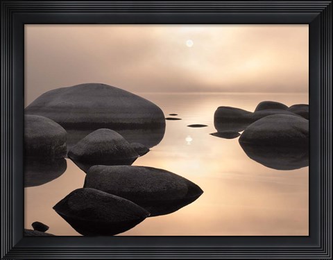 Framed Silver &amp; Gold Print