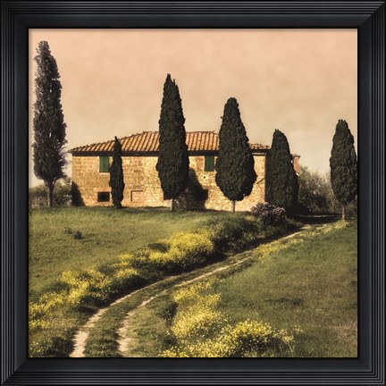 Framed Tuscan Farmhouse Print