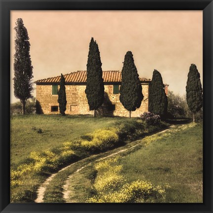 Framed Tuscan Farmhouse Print