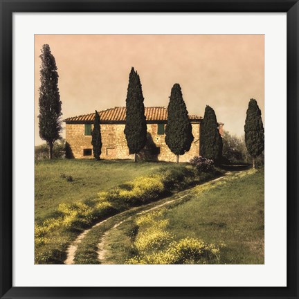 Framed Tuscan Farmhouse Print