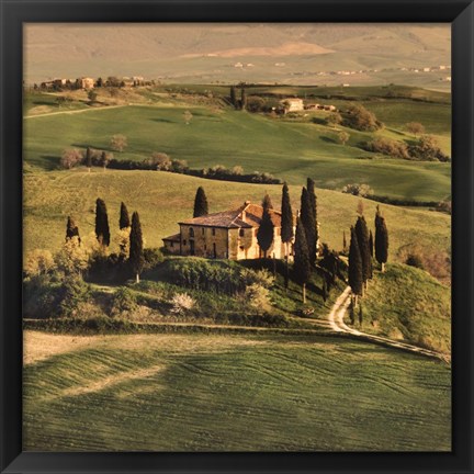 Framed Tuscan Villa Print