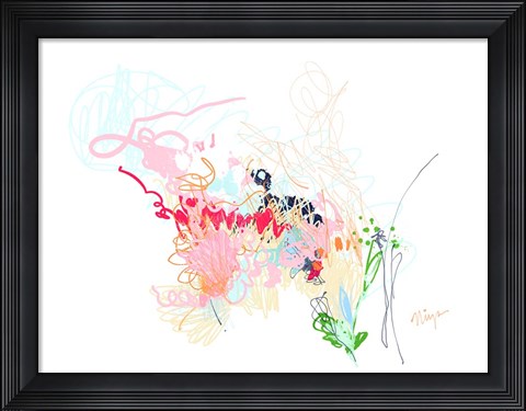 Framed Delicate Florals Print