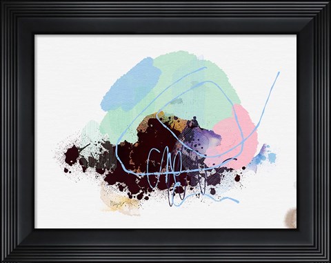 Framed Eggplant Abstract Print