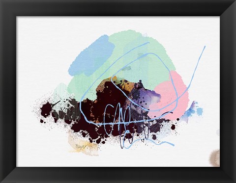 Framed Eggplant Abstract Print