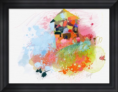 Framed Happy House Print