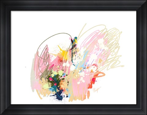 Framed Pink Abstract Print