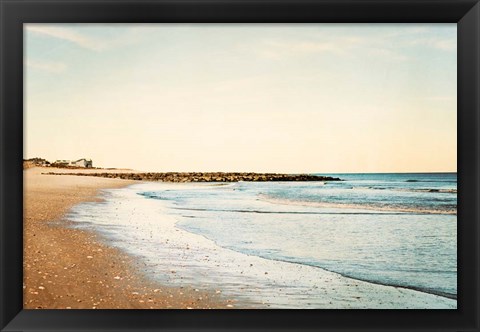 Framed Walking on the Coast Print