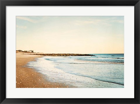 Framed Walking on the Coast Print