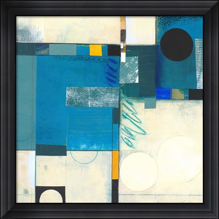 Framed Calypso Blue I Print