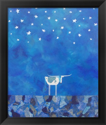 Framed Stars at Night Print