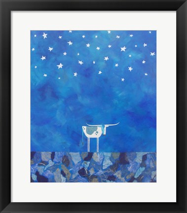 Framed Stars at Night Print