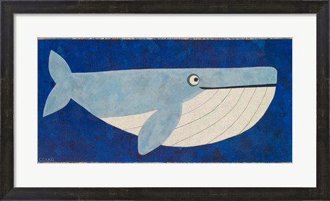 Framed Wendell the Whale Print
