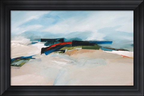 Framed Coastal Barrier IV Print