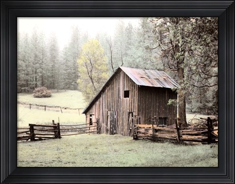 Framed Barn near Sonora Print