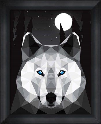 Framed Tundra Wolf Print
