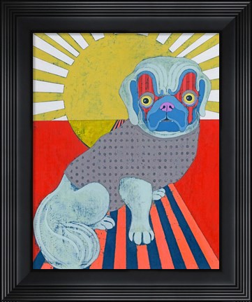 Framed Pekingese Print