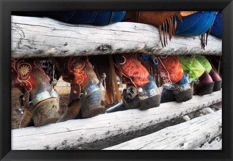 Framed Boots &amp; Spurs Print