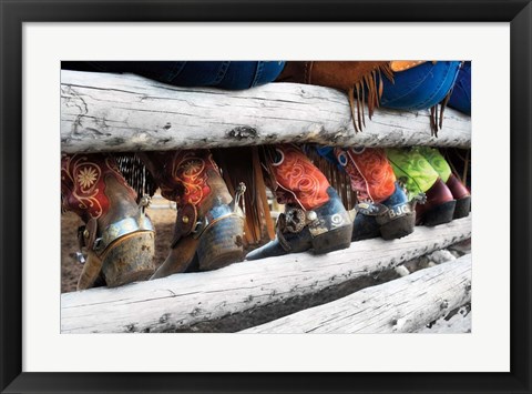 Framed Boots &amp; Spurs Print