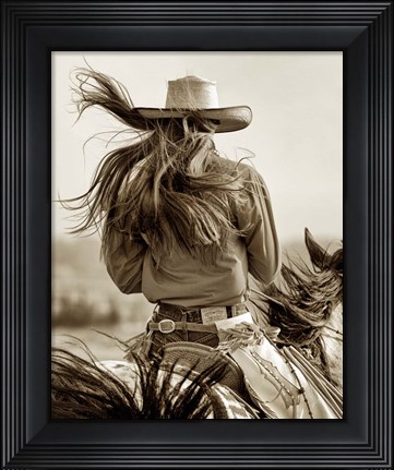 Framed Cowgirl Print