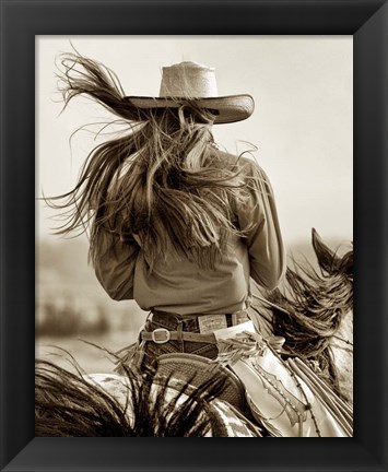 Framed Cowgirl Print