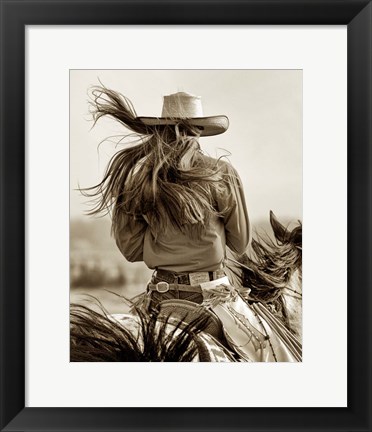 Framed Cowgirl Print