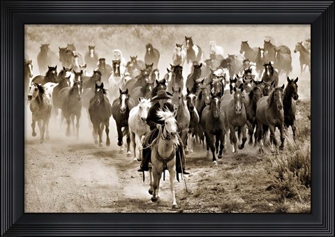 Framed Heading Home Print