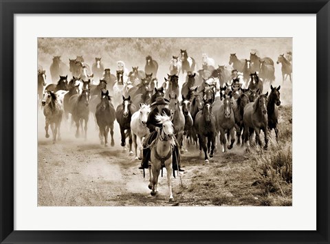 Framed Heading Home Print