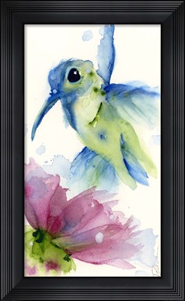 Framed Lilac and Blue Print