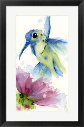 Framed Lilac and Blue Print