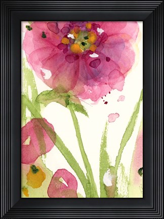 Framed Pink Wildflower Print