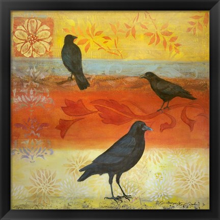 Framed Crow Crossroads Print