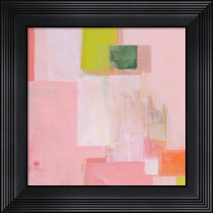 Framed Pink Squares Print