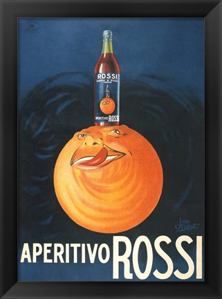 Framed Aperitivo Rossi Print