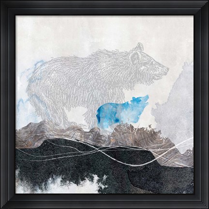Framed Bear 1 Print
