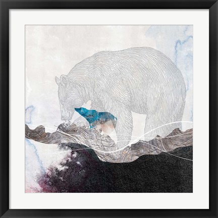 Framed Bear 2 Print