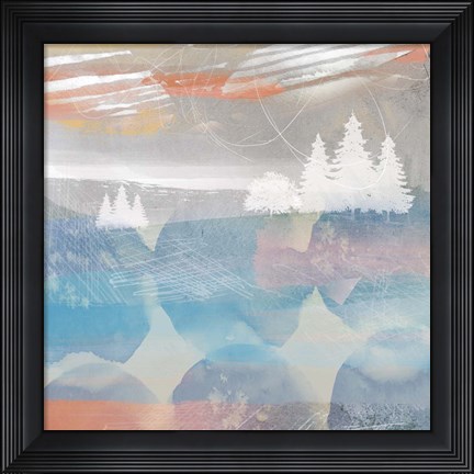 Framed Crimson Sunset No. 2 Print