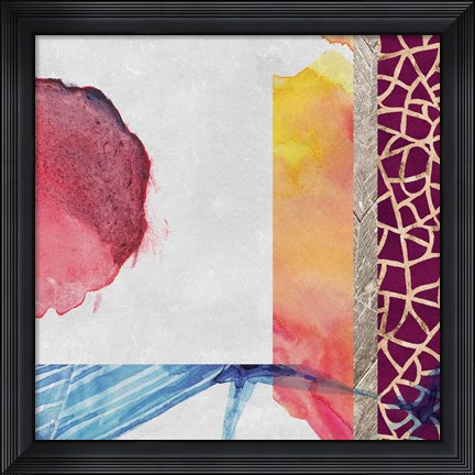 Framed Earth Glows 1 Print