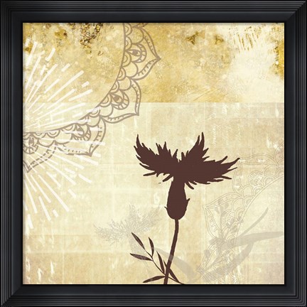 Framed Golden Henna Breeze 2 Print