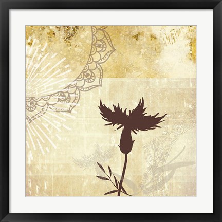 Framed Golden Henna Breeze 2 Print