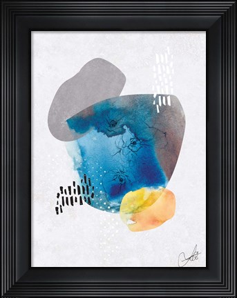 Framed Indigo Blossom No. 1 Print