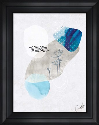 Framed Indigo Blossom No. 2 Print