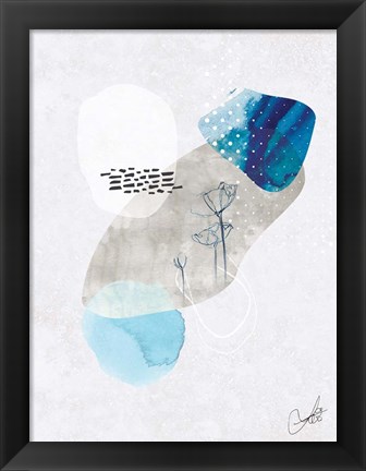 Framed Indigo Blossom No. 2 Print