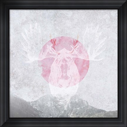 Framed Moose 1 Print