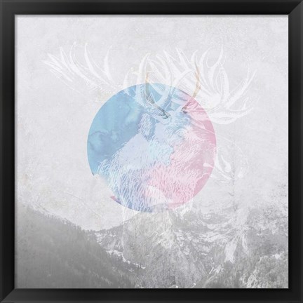 Framed Moose 2 Print