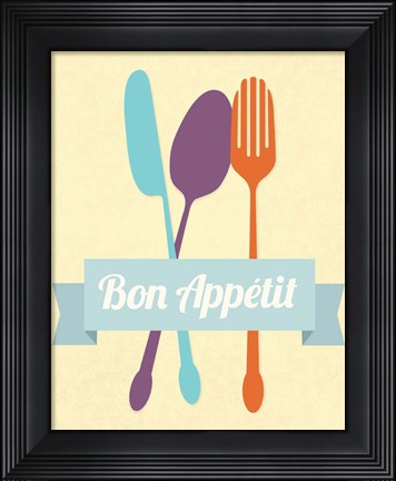 Framed Bon Appetit Print